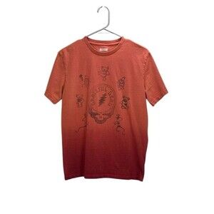 Grateful Dead Ombre Graphic Tee Size‎ S By American Eagle 100% Cotton Orange/Red